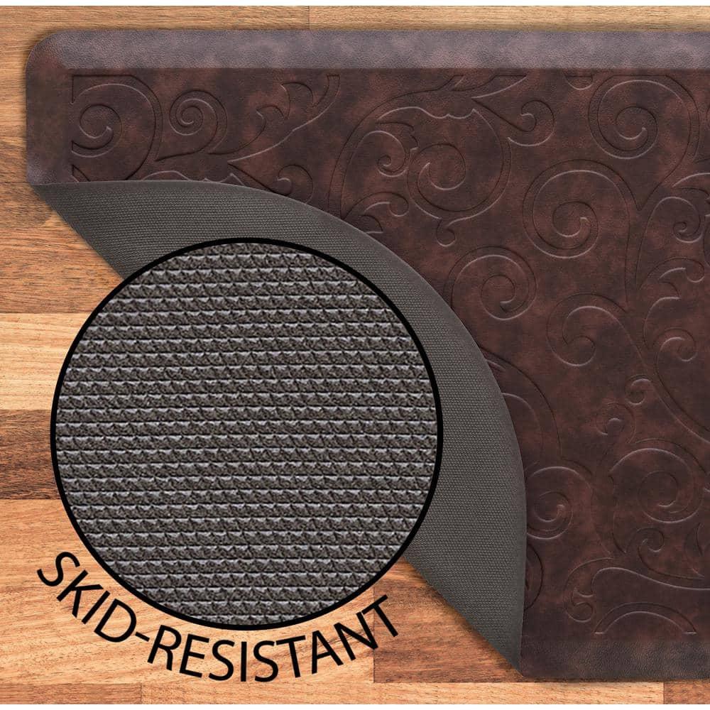 Chef Gear Clarance Wellness Kitchen Mat, Red, 17.5x60