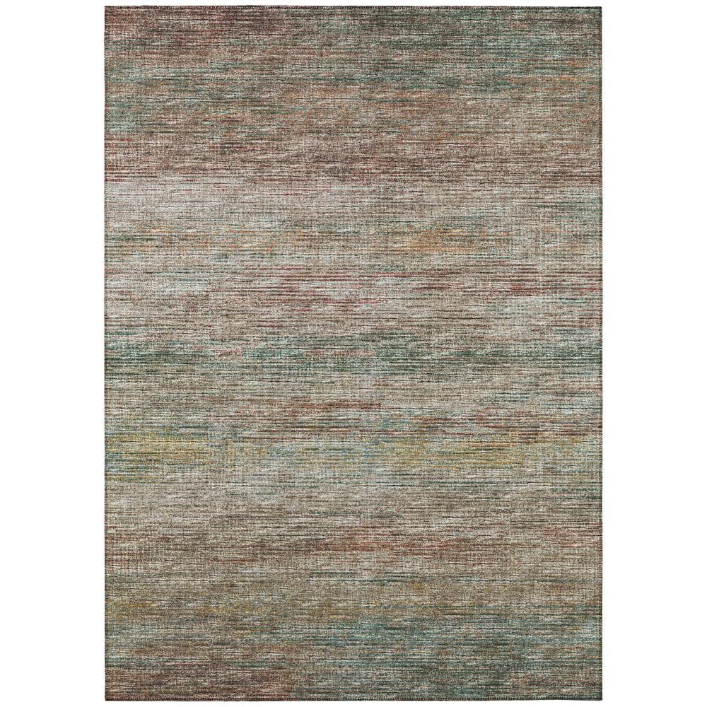 Addison Rugs Indoor/ Outdoor Marston Dynamic Transitional Striped Washable Area Rug 3' x 5' - Multi