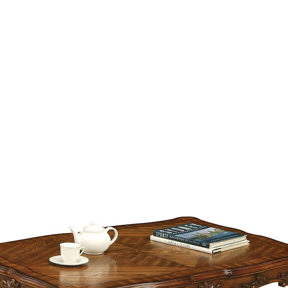 ACME Dresden Rectangular Wooden Coffee Table in Cherry Oak