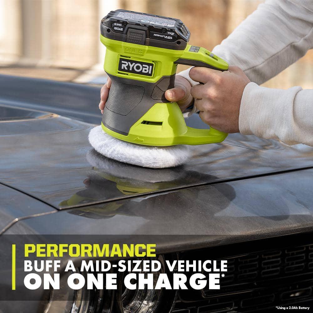 RYOBI ONE+ 18V Cordless 6 in. Two Speed Random Orbit Buffer (Tool Only), PCL460B
