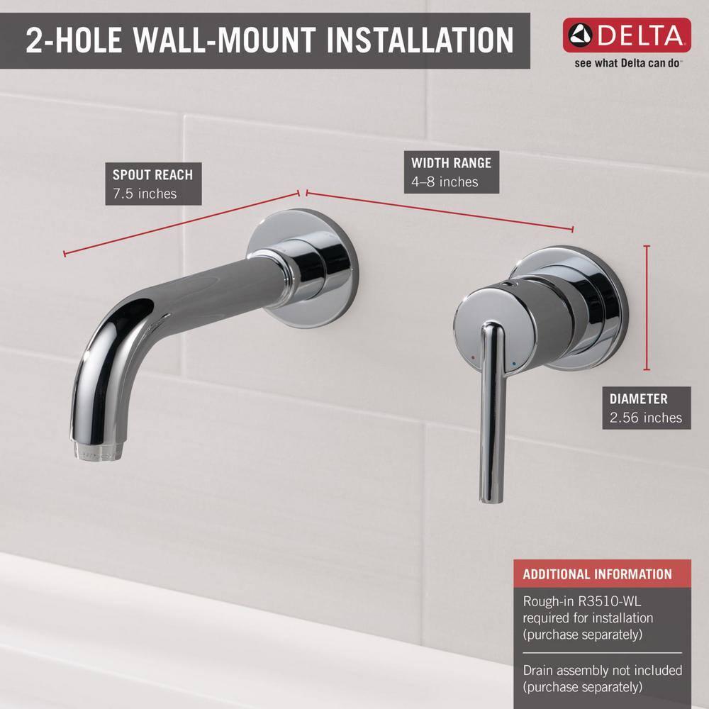 Trinsic Wall Mounted Bathroom Faucet