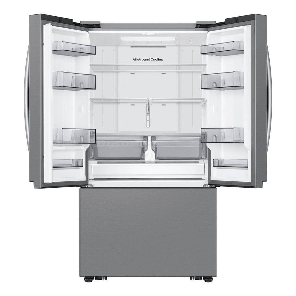Samsung RF27CG5100SRAA 27 Cubic Feet Mega Capacity Counter Depth 3-Door French Door Refrigerator with Dual Auto Ice Maker
