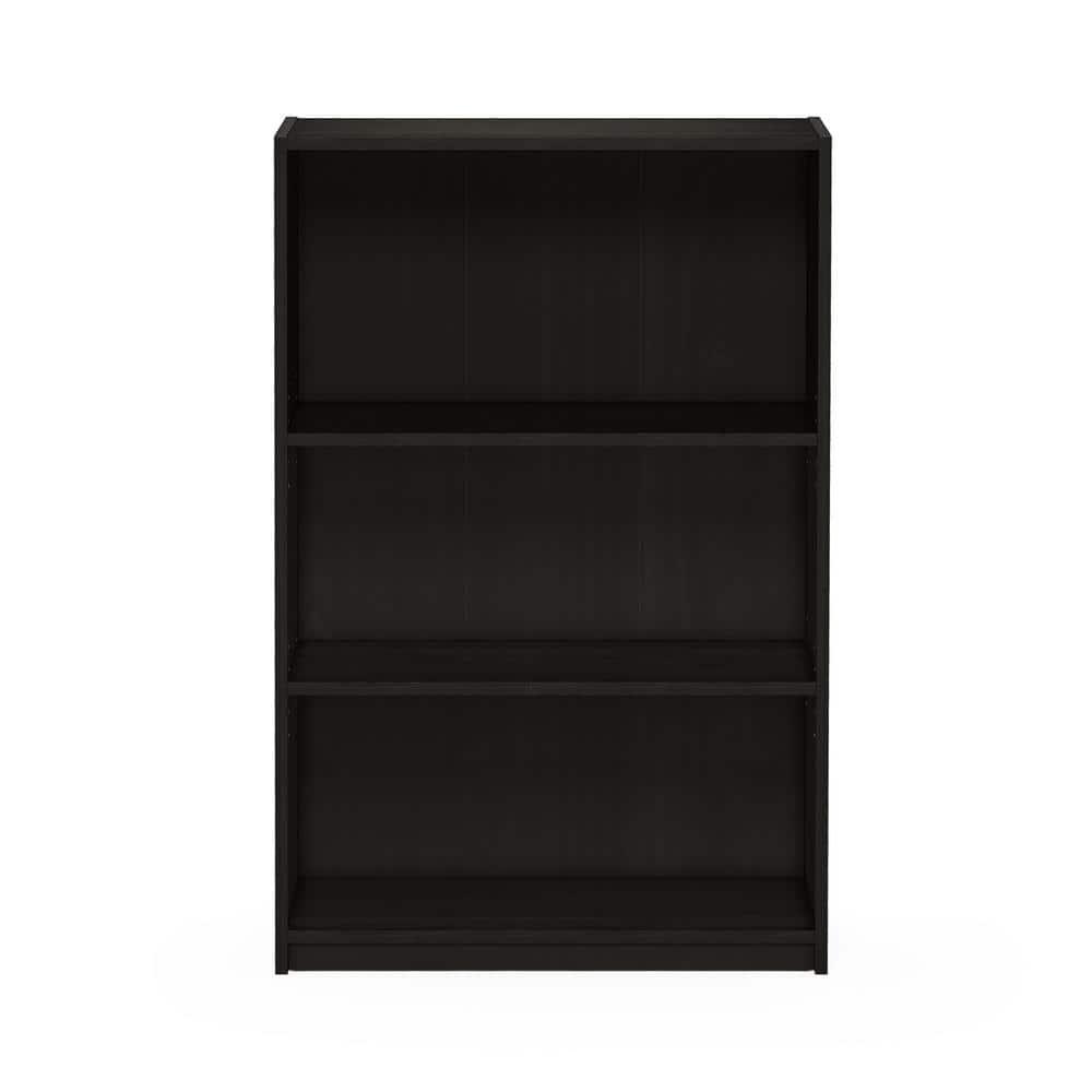 Furinno Easy Assembly 3 Cube Decorative Bookshelf Storage Display Cabinet 3-Tier Multi-functional Open Shelf,Espresso