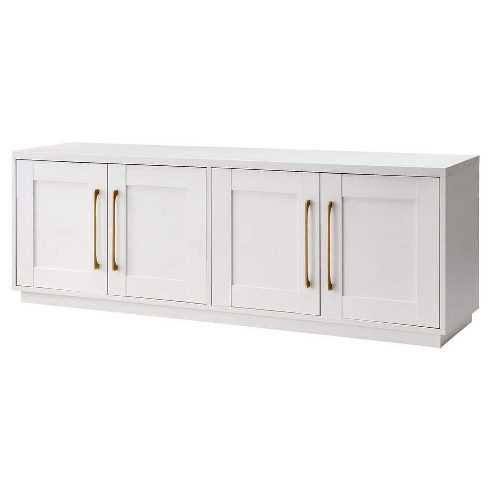 Evelyn&Zoe Tillman Rectangular TV Stand for TV's up to 75", White