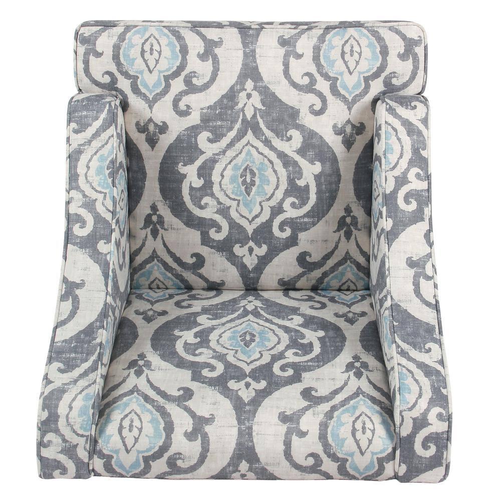 Classic Swoop Accent Armchair Suri Blue - HomePop
