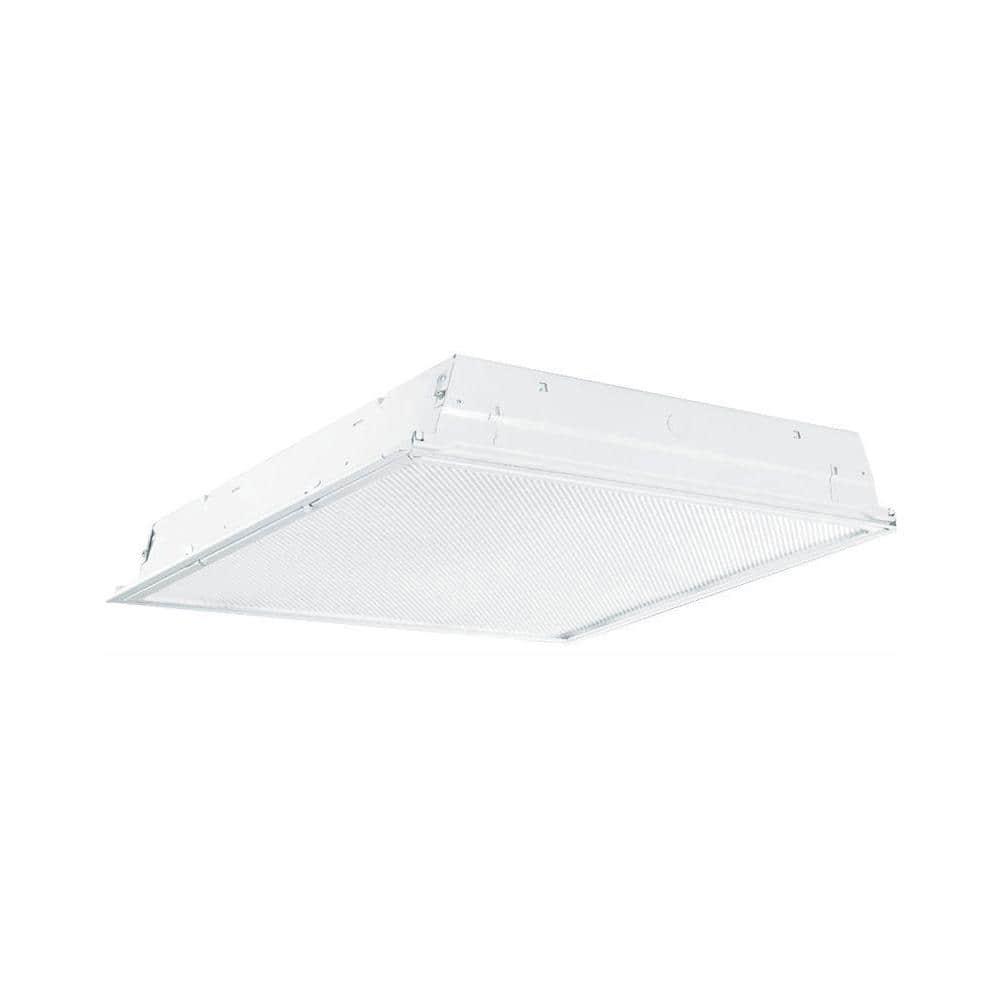 Metalux GRLED Series 30 W Troffer Light Fixture 3.25 in. H X 24 in. W X 24 in. L