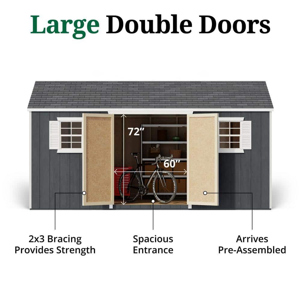 Little Cottage Co. Value Workshop Outdoor Wood Storage Shed & Reviews | Wayfair
