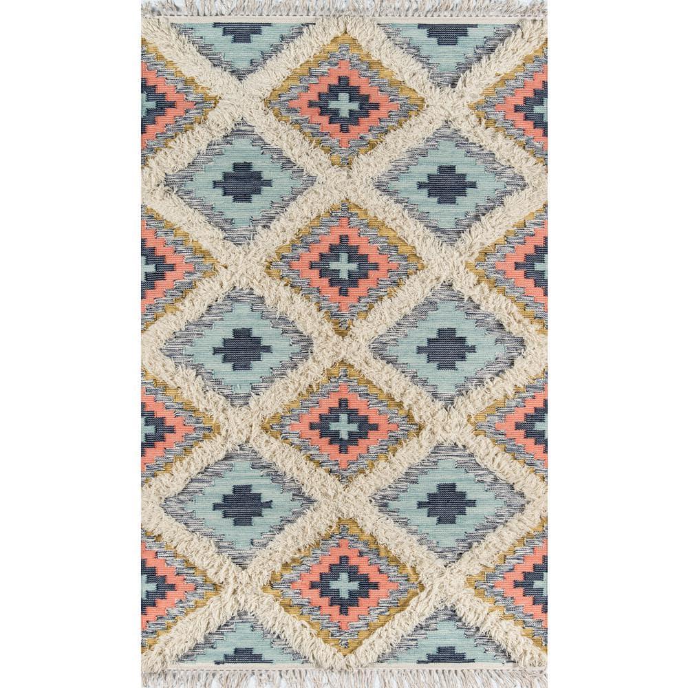 Novogratz by Momeni Indio Templin Wool Hand Made Multi Area Rug 2' X 3'