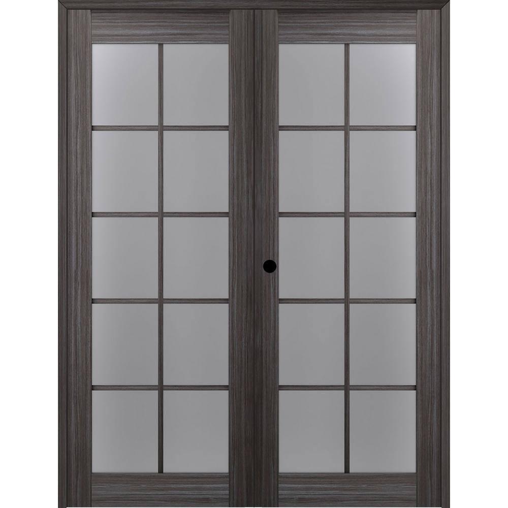 Belldinni Palladio Active 10-Lite Frosted Glass Wood Composite Double Prehung French Door