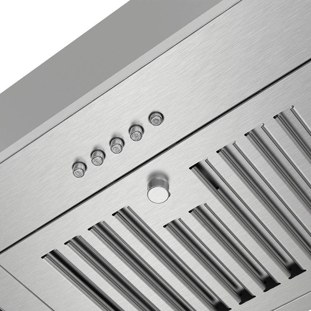 Streamline Torricelli 36" 350 Cubic Feet Per Minute Ductless Insert Range Hood with Baffle Filter and Light Included