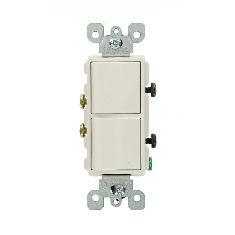 Leviton R02-5634-W Two Single-pole Switches