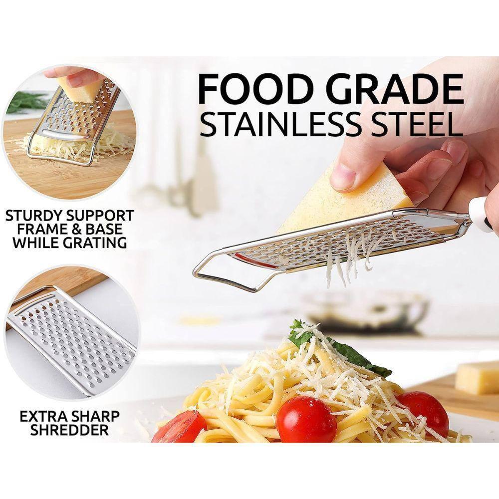 Zulay Kitchen Zulay Kitchen Professional Stainless Steel Flat Handheld Cheese Grater