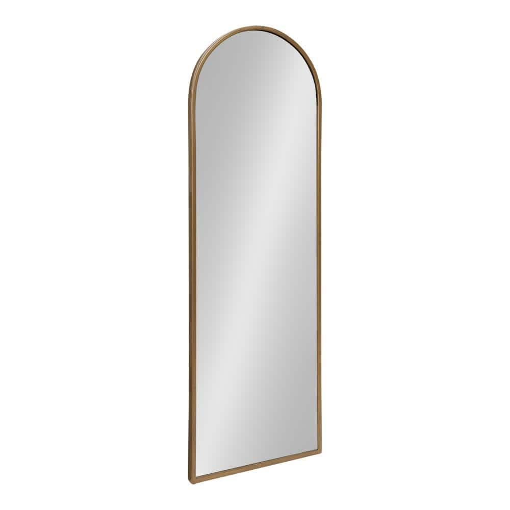 16" x 48" Valenti Tall Framed Arch Mirror Gold - Kate and Laurel