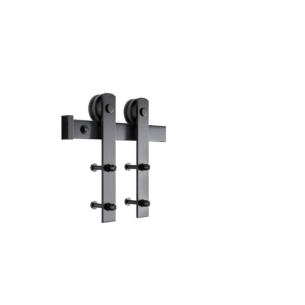 Belldinni Mirella Solid Manufactured Wood and Glass Barn Door with Installation Hardware Kit