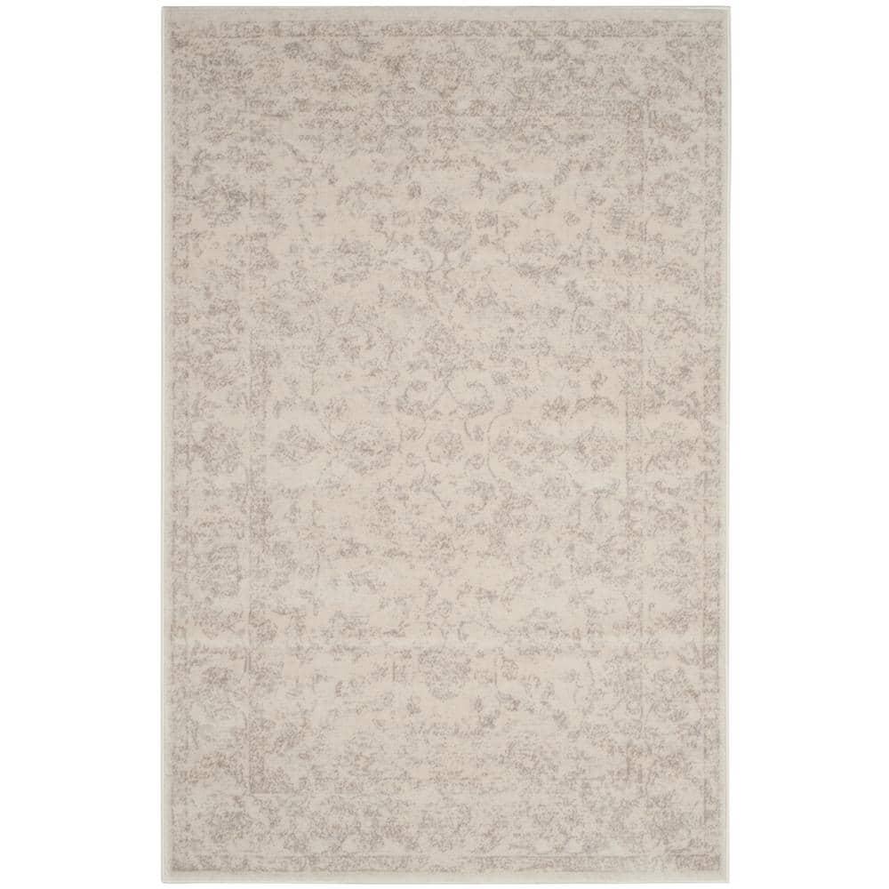 Carnegie CNG621 Power Loomed Accent Rug - Cream/Light Grey - 3'x5' - Safavieh.
