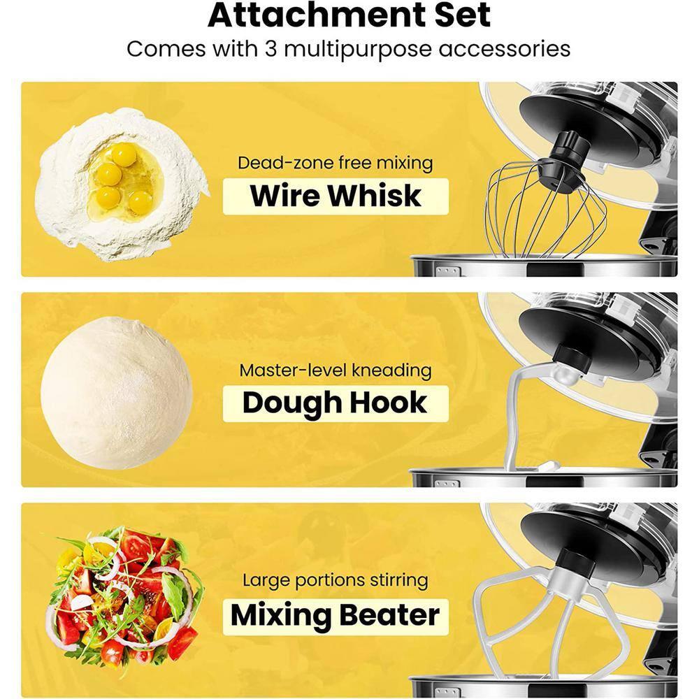 VIVOHOME X002DW09A5 660W 10 Speed 6 Quart Tilt-Head Stand Mixer