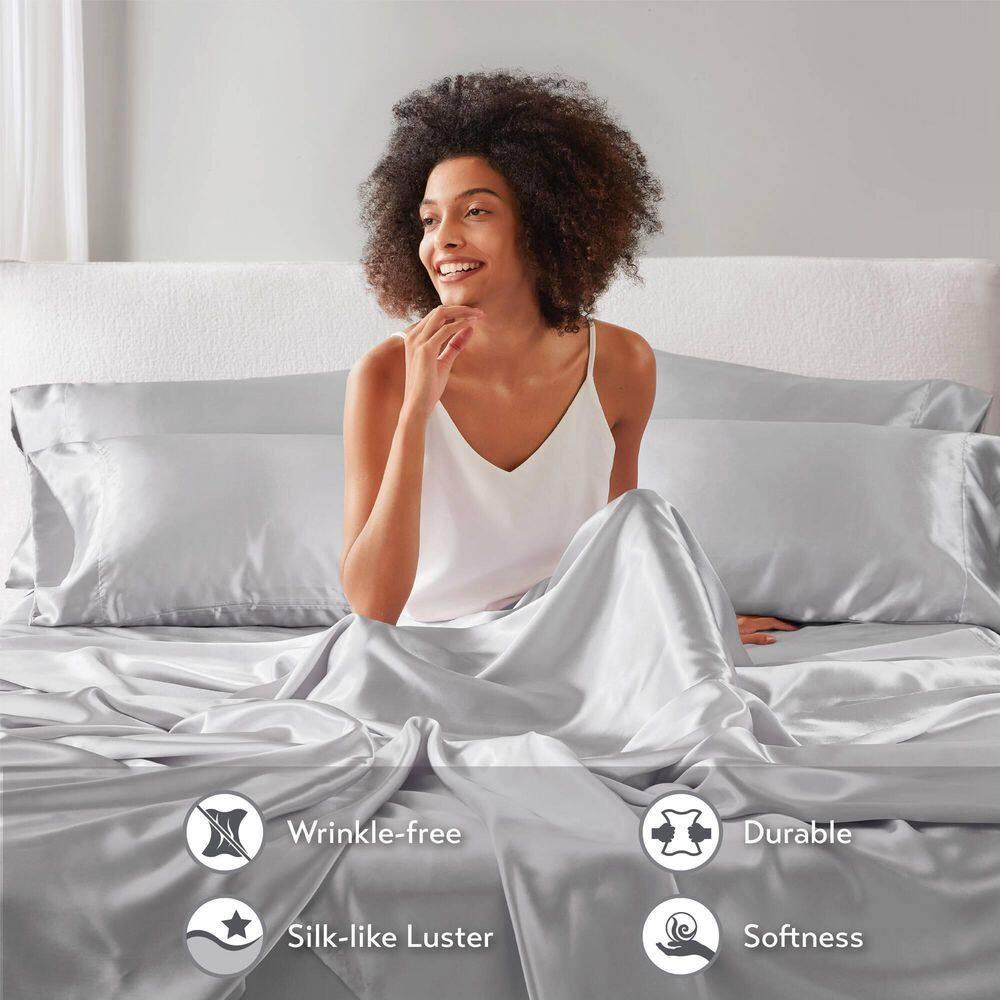 Madison Park Essentials Satin Luxury Sheet Set