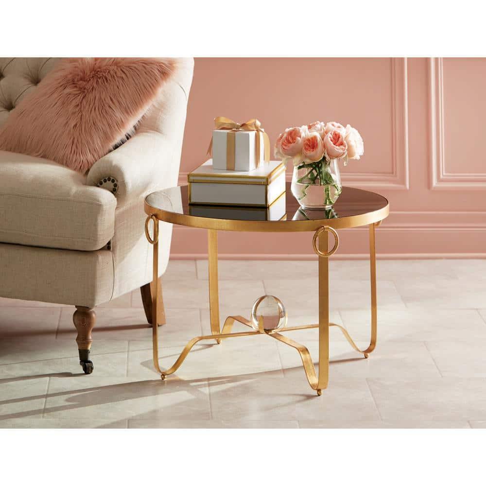 Elisha Accent Table - Gold/Black - Safavieh.