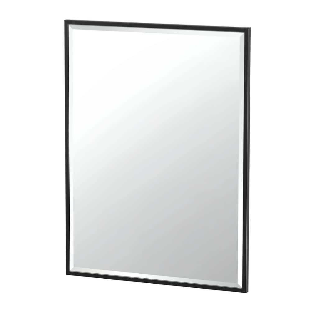 Modern Wall Mount Framed Rectangle Bathroom Vanity Mirror | Decorative Beveled MirrorFor Bedroom, Entryway, Livingroom | Mount Landscape or Portrait