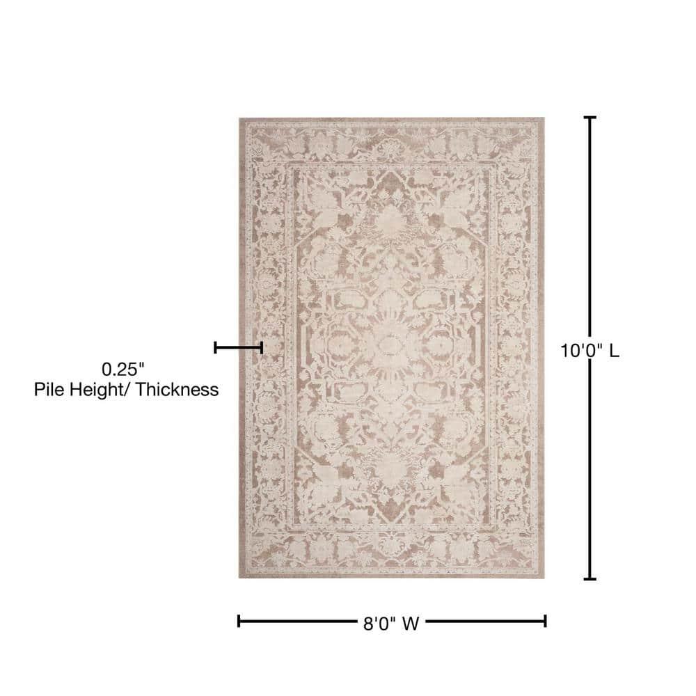 Reflection RFT665 Power Loomed Area Rug - Beige/Cream - 8'x10' - Safavieh.