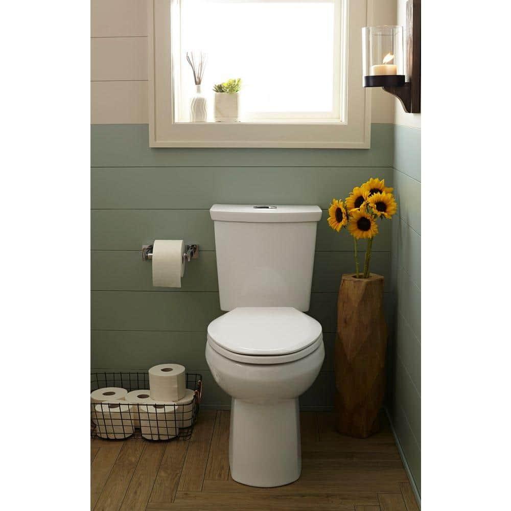 American Standard 2887518.020 American Standard H2Option GPF Elongated Comfort Height Floor Mounted Two-Piece Toilet (Seat Not Included)