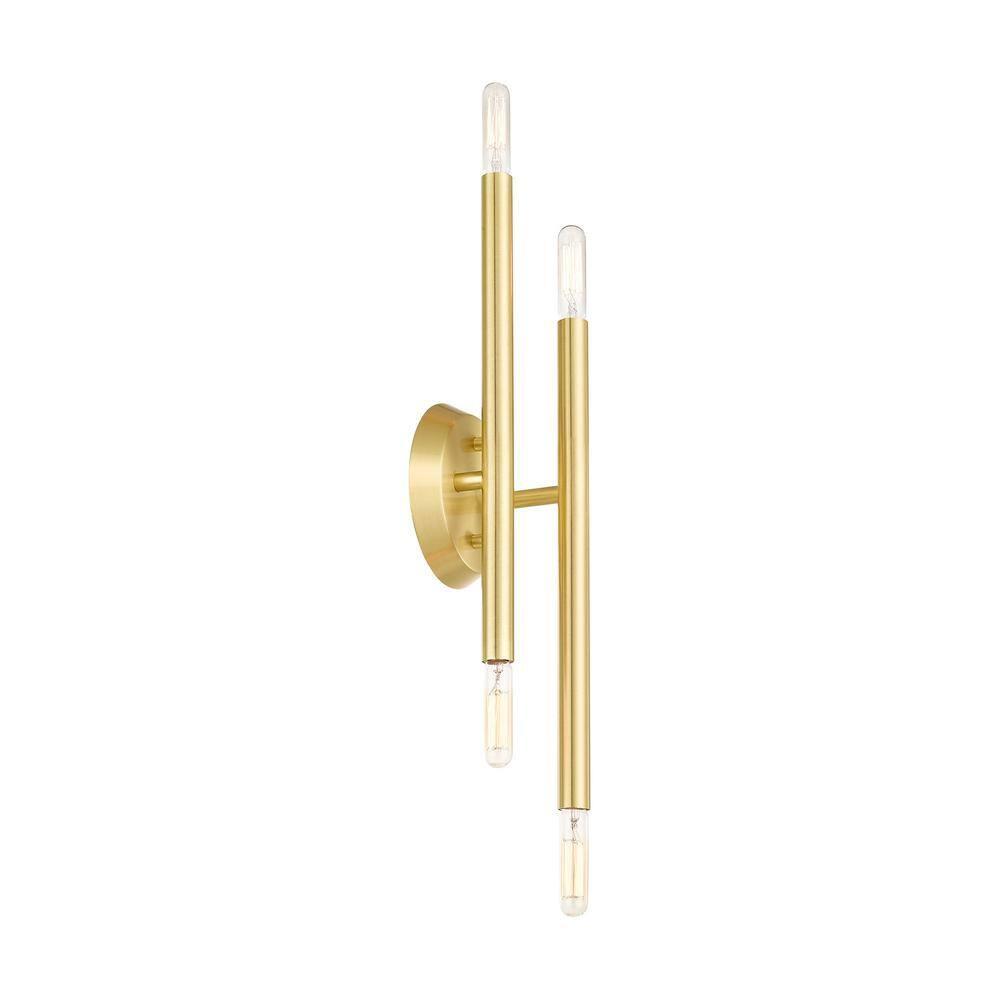 Livex Lighting Soho 4 - Light Wall Light in  Satin Brass