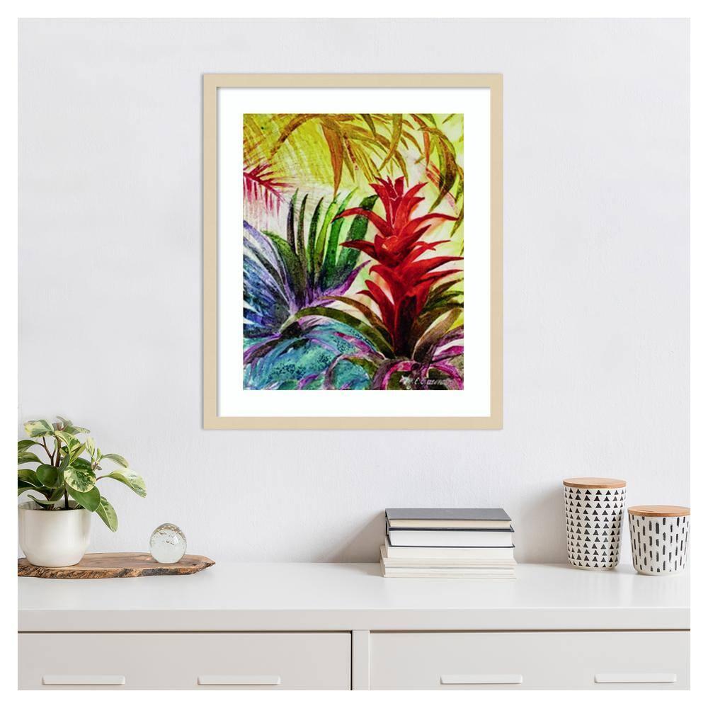 Amanti Art 21"x25" Tropic Botanicals VI by Marie Elaine Cusson Wood Framed Wall Art Print