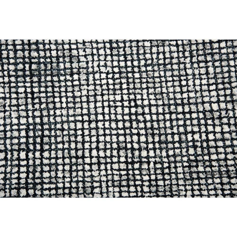 Alora Decor Storm 3' x 5' Tweed Black/Beige Hand-Tufted Area Rug
