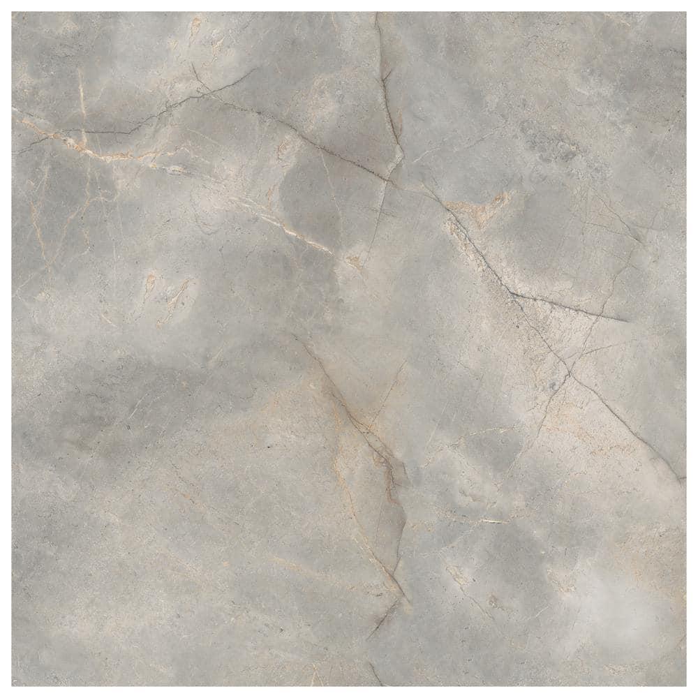 Signature 47.24 In. X 47.24 In. Marble Look Satin Porcelain Floor And Wall Tile (30.98 Sq. Ft. / Case)