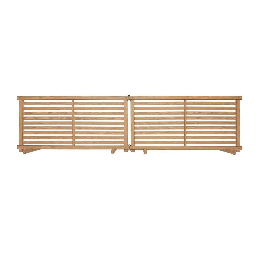 Zippity Outdoor Products 22in H x 44in W (2 Panels) Freestanding Zippity Portable Puppy Fence Kit, Cedar Color Dog Puppy Playpen, Dog Fence Outdoor for Yard, Vinyl Picket Outdoor Dog Fence, Dog Play Pen Indoors, ZP19072