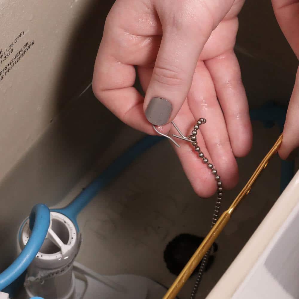 DANCO 8 inch Front Mount Toilet Handle Replacement, Chrome, 8 inch, 1-Pack (80806)