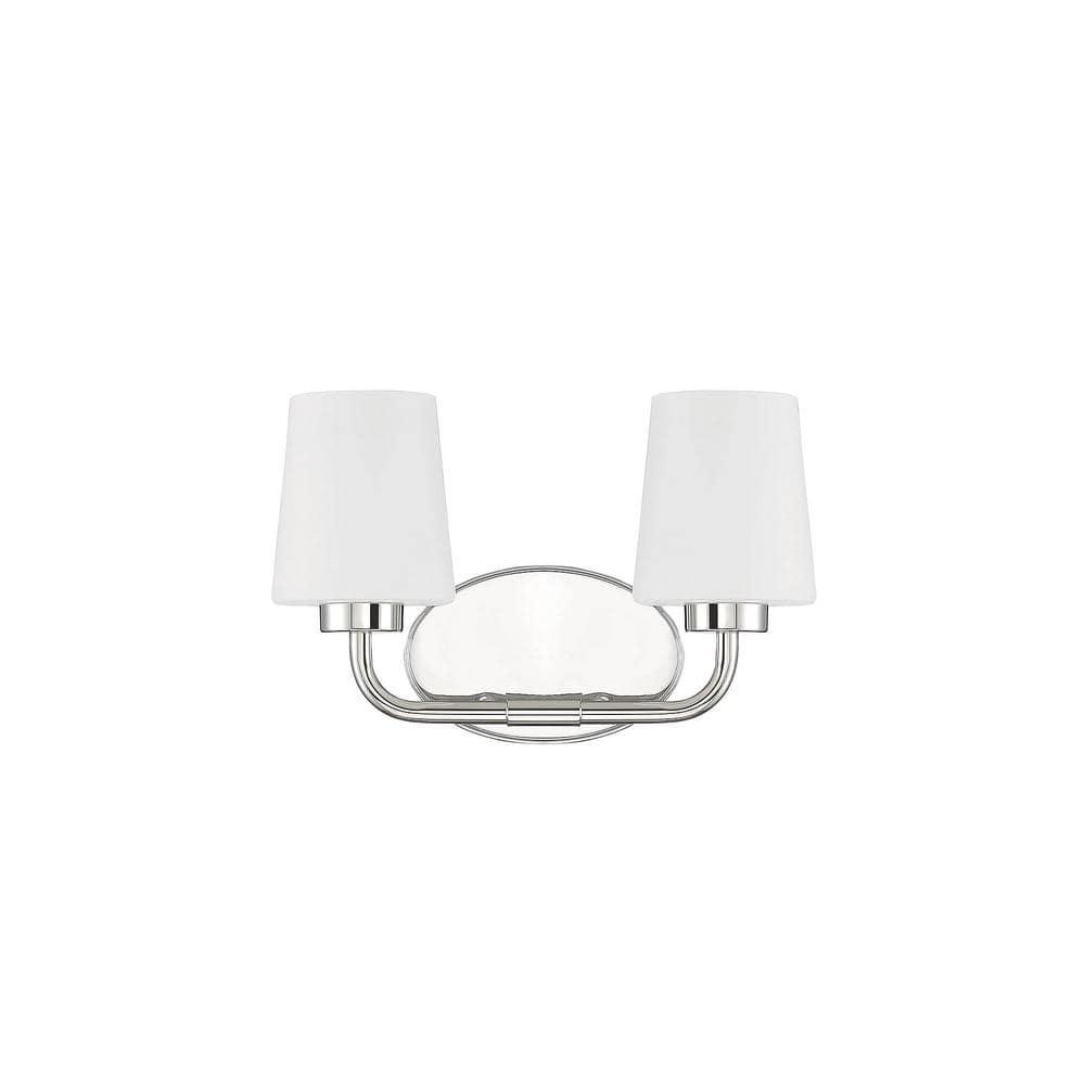 Savoy House Capra 2 - Light Vanity in  Polished Nickel