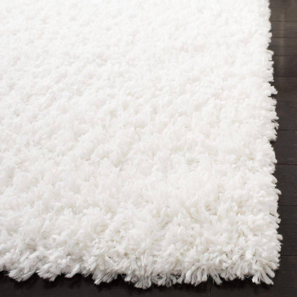 August Shag 900 AUG900 Power Loomed Indoor Area Rug - Ivory - 4'x6' - Safavieh