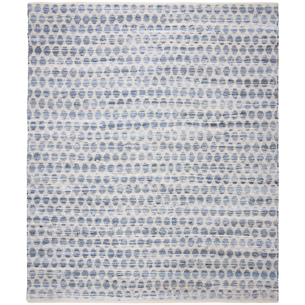 SAFAVIEH Area Rug 8x10 - Montauk Collection - Large - Blue, Handmade, Ideal for Living Room, Bedroom, Office, Dining Space (MTK422L)