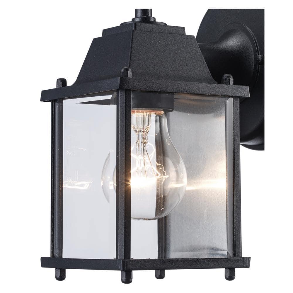 GpLuMy Lighting 40455 BK Traditional One Wall Lantern Outdoor-Post-Lights, Black