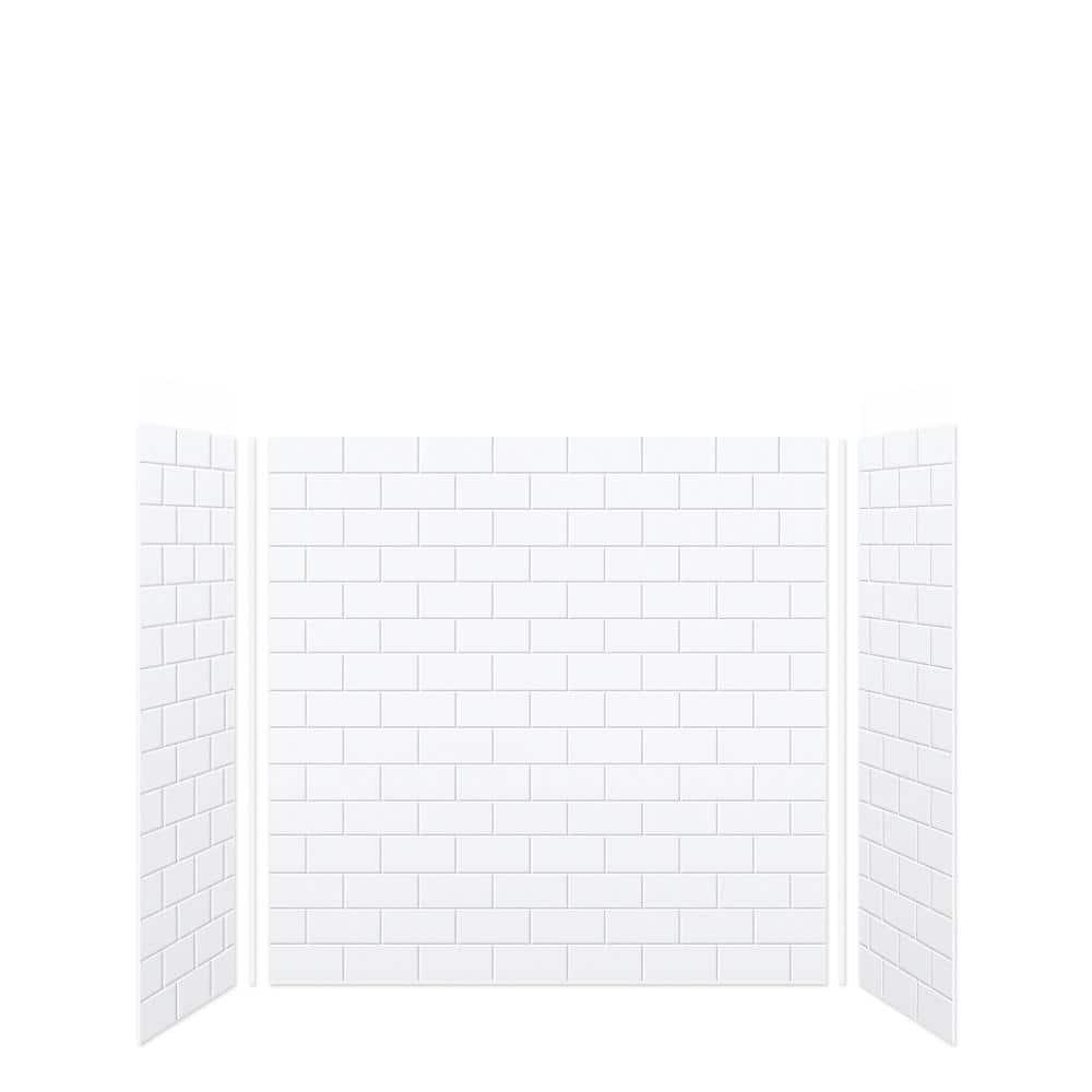 Transolid SaraMar 60'' W 36'' D 60'' H Glue Up Solid Surface Wall