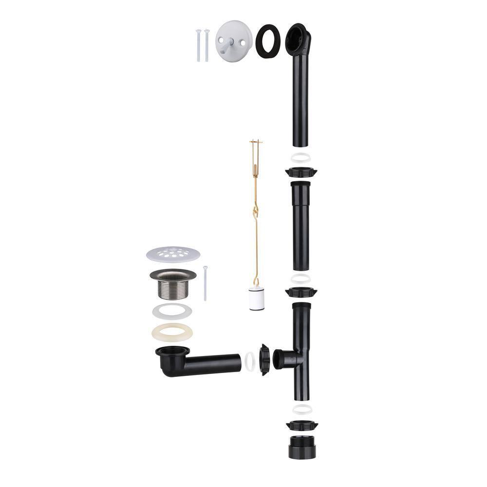 Streamline Bath Streamline 60 in. x 32 in. Acrylic Right-Hand Drain Alcove Bathtub in Glossy White With External Drain NAL-5580-WH