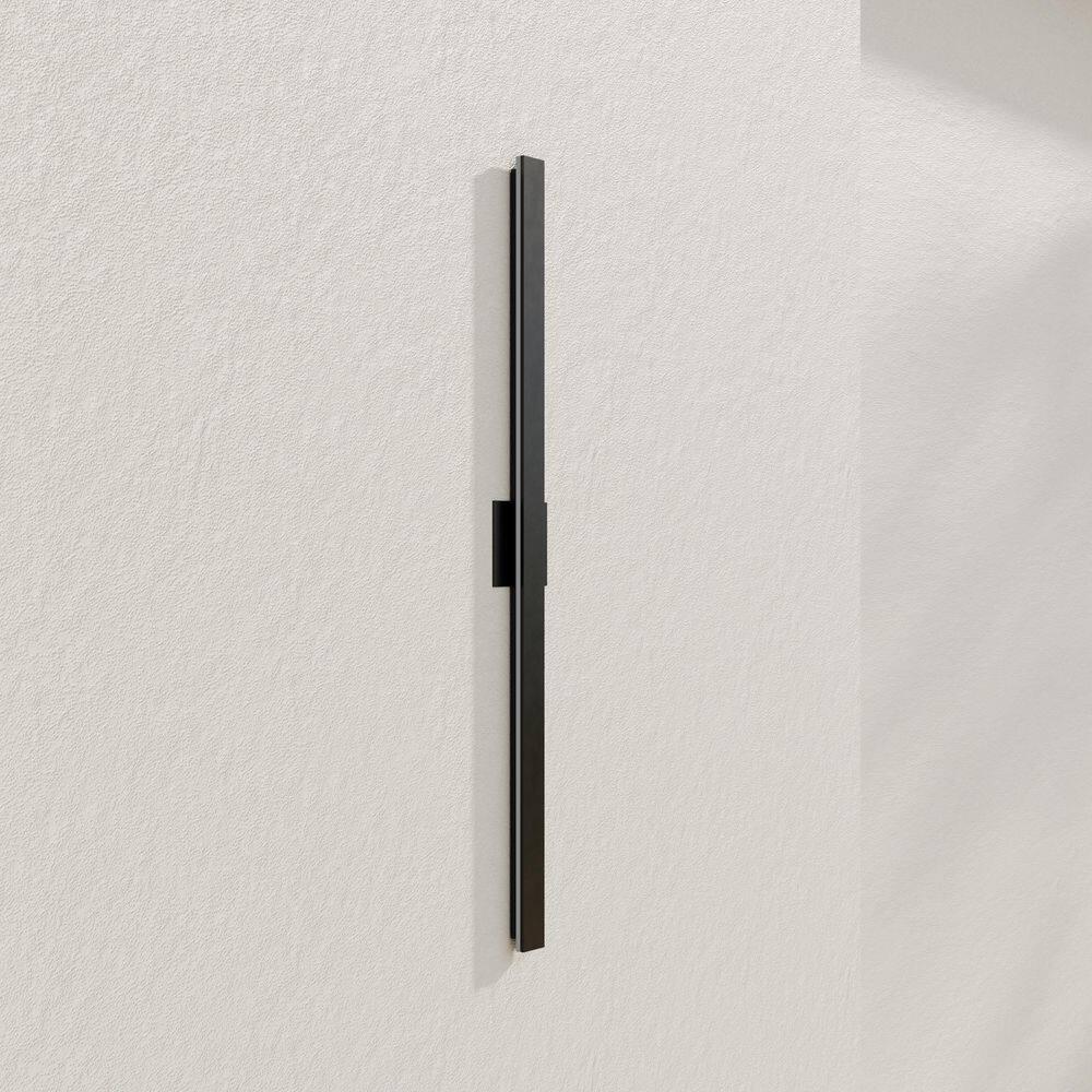 Z-2040 Collection LED Matte Black Contemporary Large Outdoor Wall Light