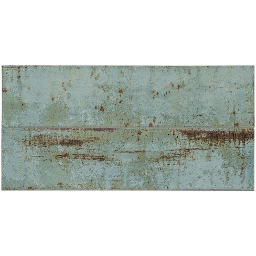 Andova Serenite 4-in. x 16-in. Subway Vintage Look Glazed Porcelain Vintage Wall Tile