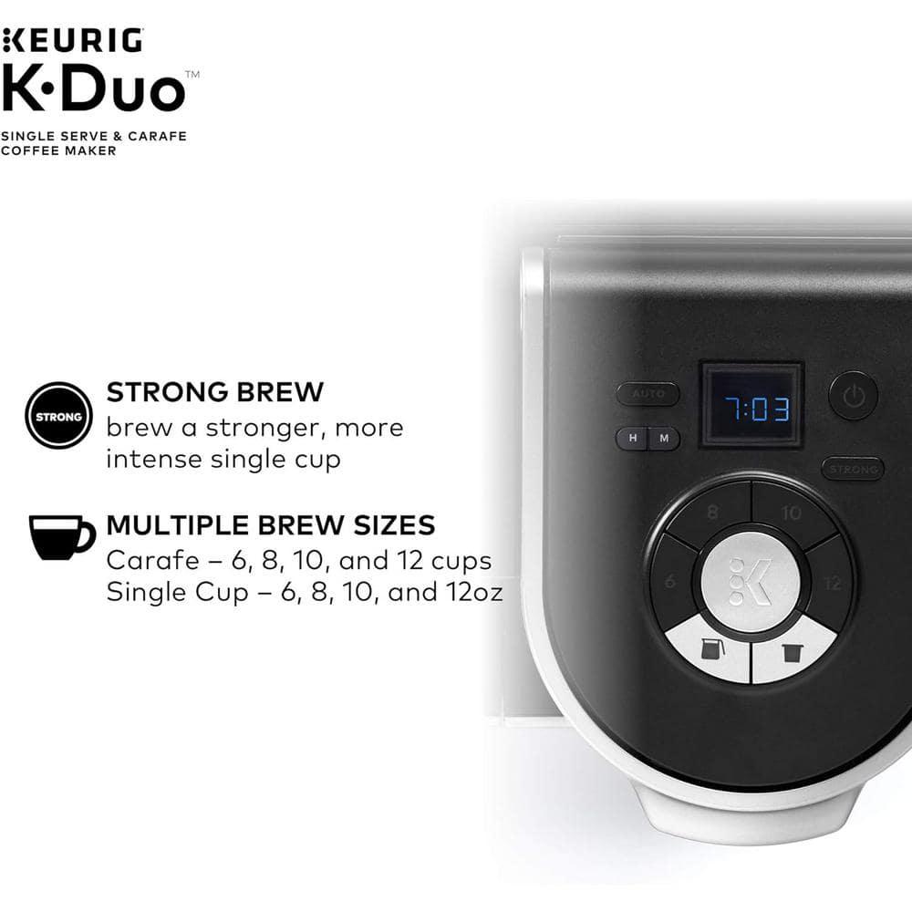 Keurig K-Duo Coffee Maker, with Single-Serve K-Cup Pod, and 12 Cup Carafe Brewer
