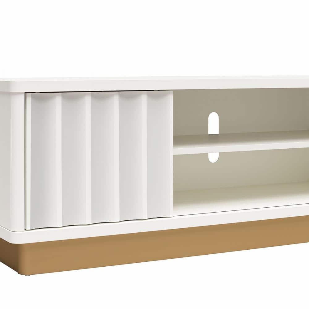 Rene Modern Scalloped TV Stand for TVs up to 65"