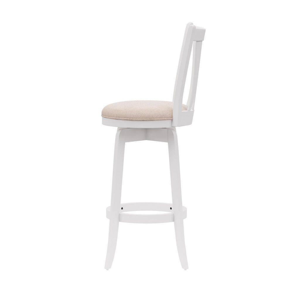 30&#34; Savana Wood Bar Height Swivel Stool White - Hillsdale Furniture