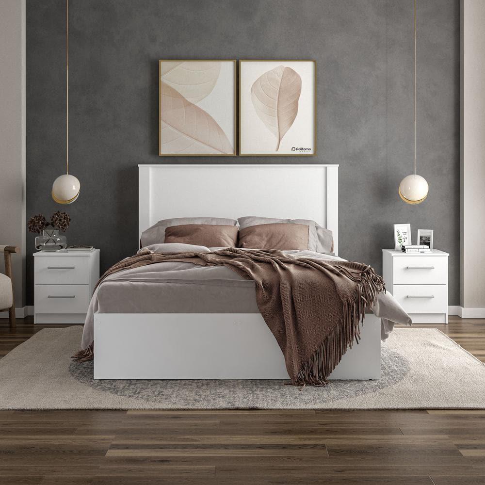 Polifurniture 4pc Full Juliette Bedroom Set White