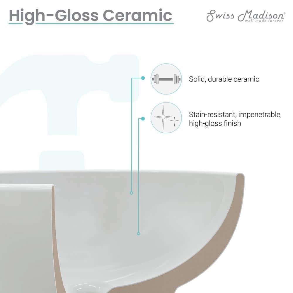 Claire 20 Rectangle Ceramic Vessel Sink