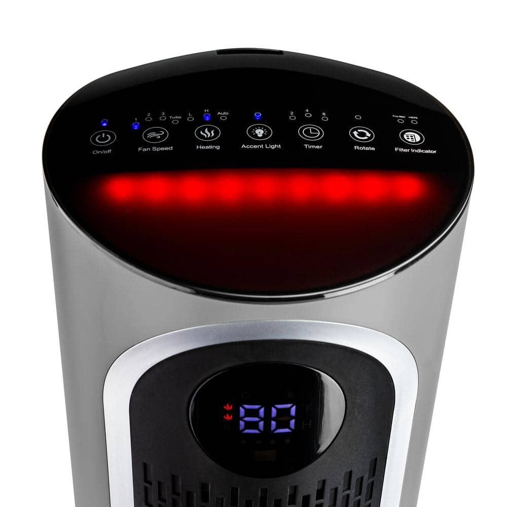 Livepure 2 in 1 Clean Heat Air Purifier & Heater – Gray