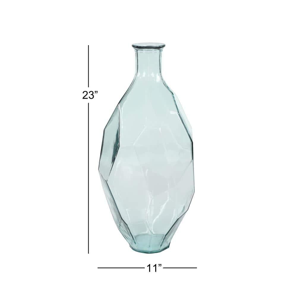 DecMode 23" Spanish Recycled Glass Vase