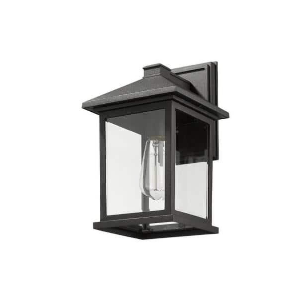 Z-Lite 531M-BK 1 Outdoor Wall Light, Black