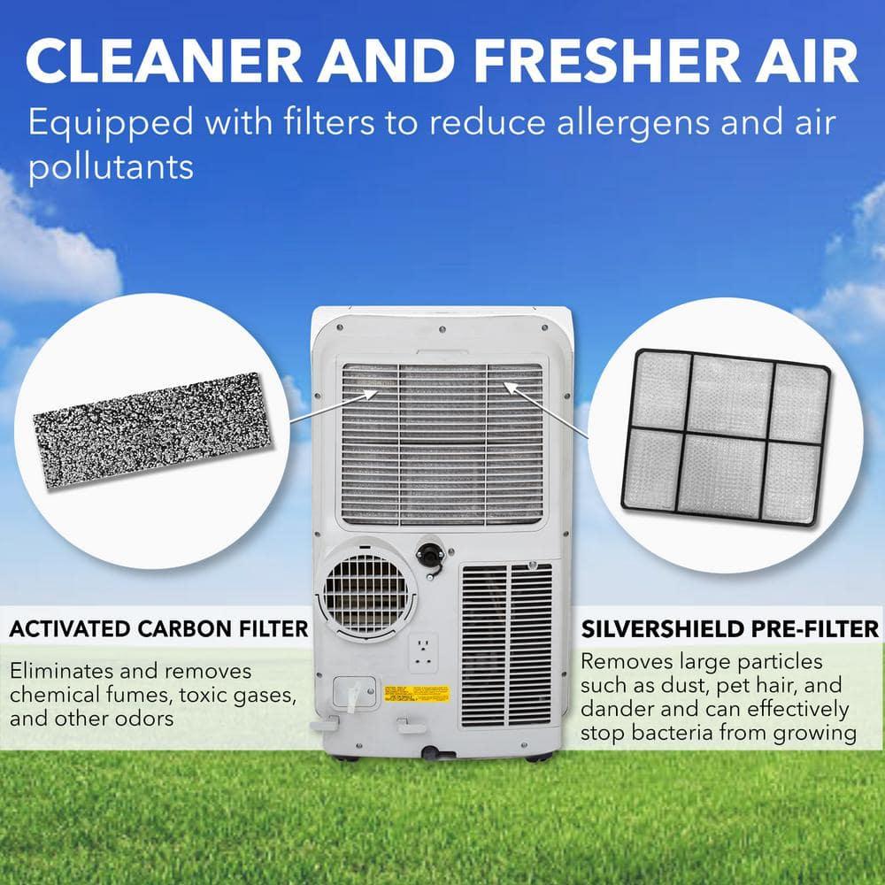 Whynter 14000 BTU Portable Air Conditioner for 500 sq. ft. with SilverShield Filter