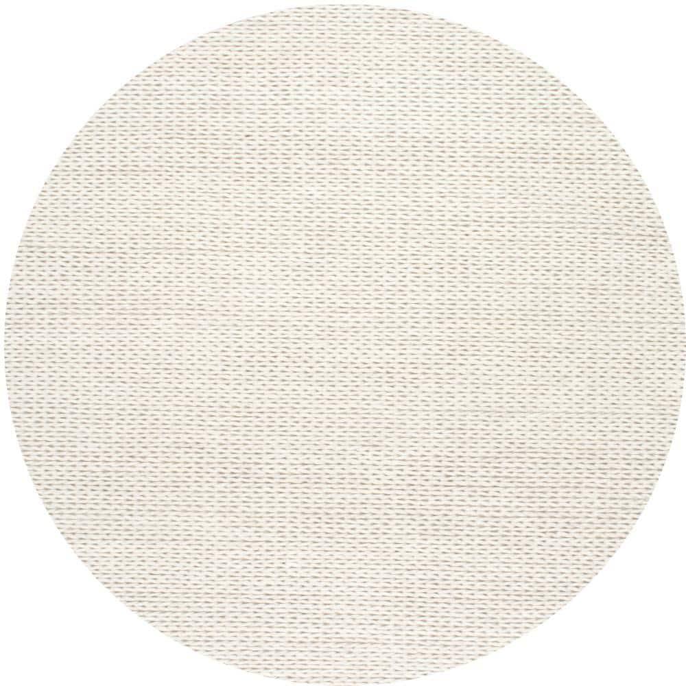 Caryatid Chunky Woolen Cable Off-White 6 ft. Round Rug