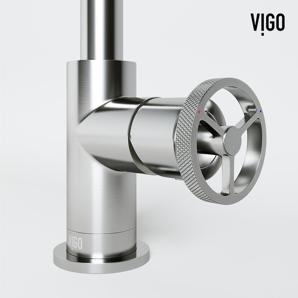 Cass 9" H Single Handle Single Hole Bathroom Faucet